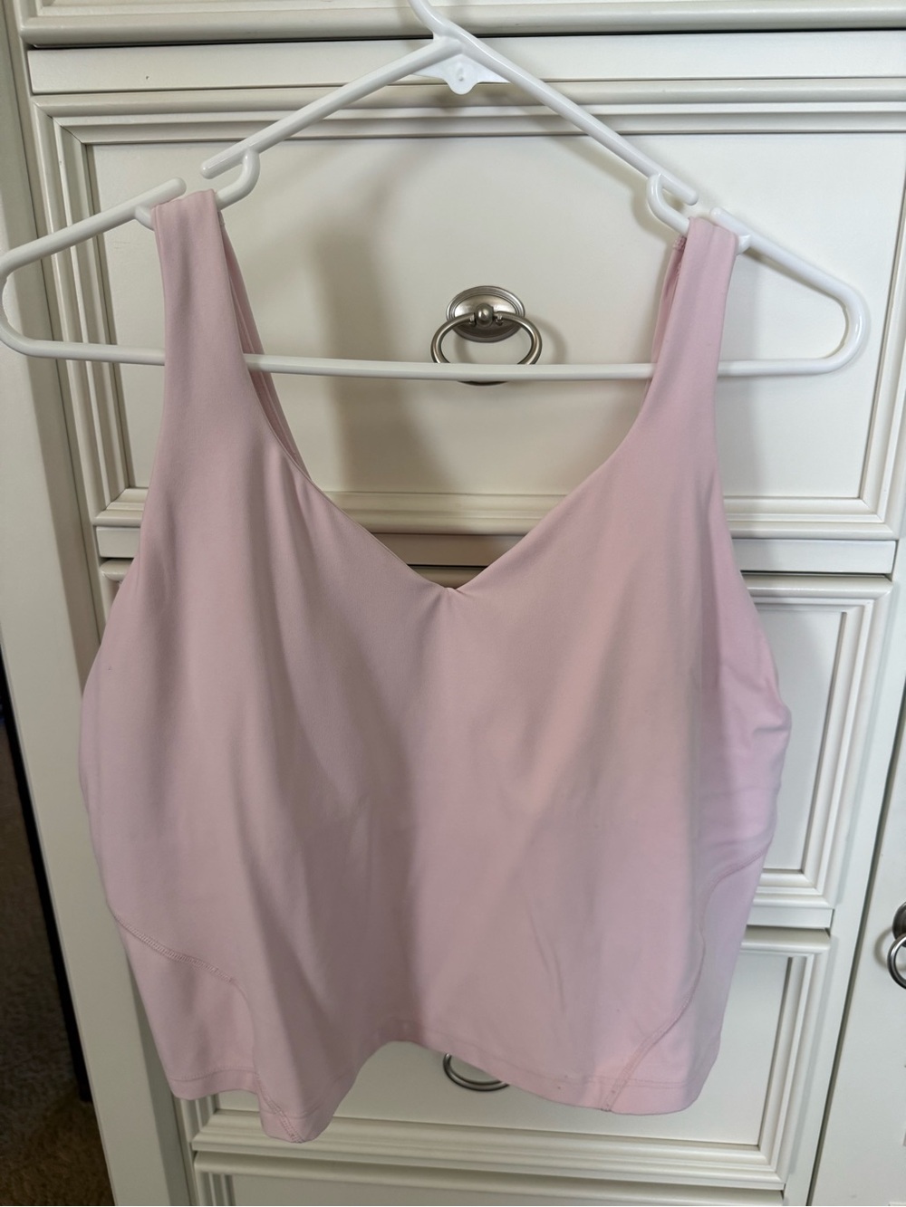 lululemon cropped align tank 16 strawberry milkshake